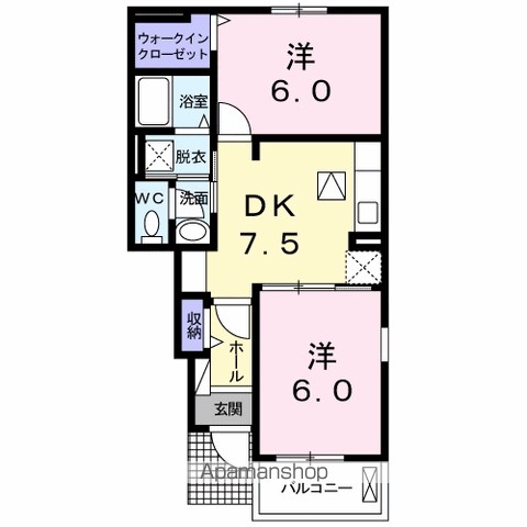 ルーベル鴨島Ｃ 間取り