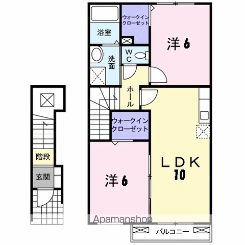 セント・フローラ　Ｃ 間取り