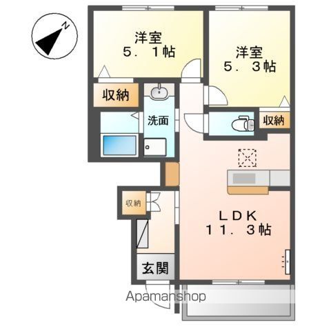 リバーサイド金磯Ａ 間取り