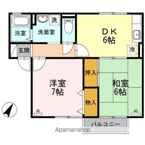 エスパシオ那賀川　Ｂ棟 間取り