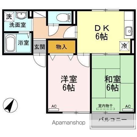 エスパシオ那賀川　Ｂ棟 間取り
