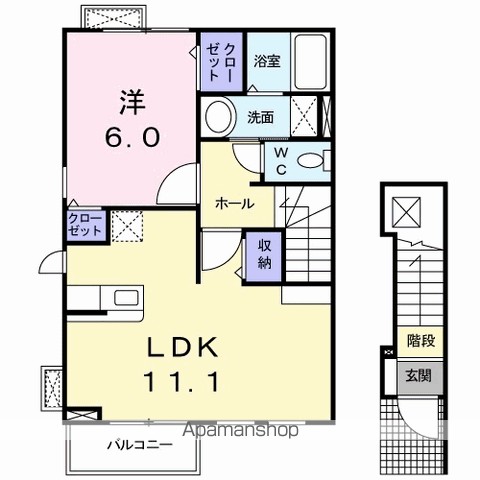 プレ　ブリッジ　シェトワ　Ⅲ 間取り