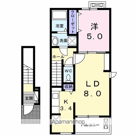 グランディール沖洲　Ａ 間取り