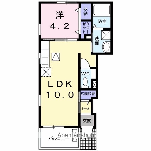 クラール名東　Ａ 間取り