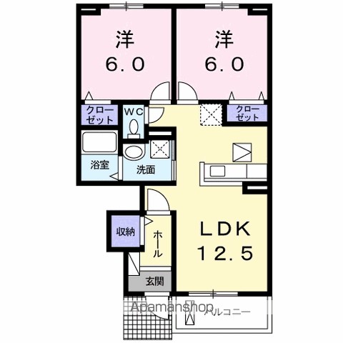 アンジュールＢ 間取り