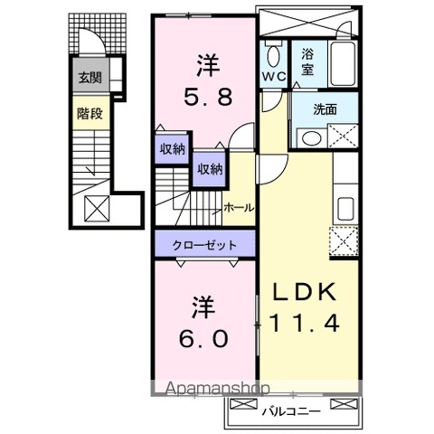 レジデンス　サザン　Ａ 間取り