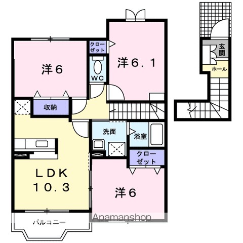 アンジェリカ　Ｄ 間取り