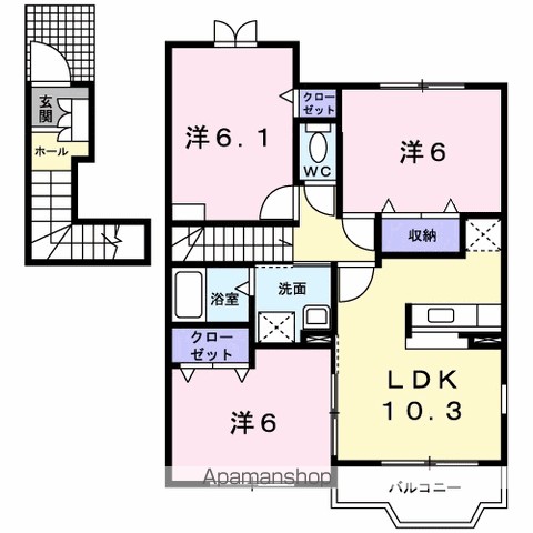 アンジェリカ　Ｄ 間取り