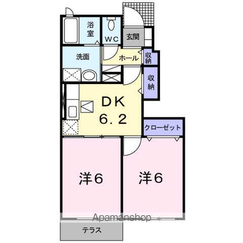 ルイ・メゾンＫ　Ⅰ 間取り