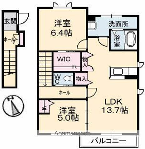 シャーメゾン　レ・フレール　Ⅰ 間取り