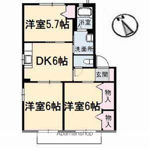 シャーメゾン　ブルーム　Ⅰ 間取り