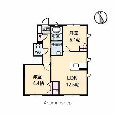 シャーメゾン　ボヌール　Ｄ棟 間取り