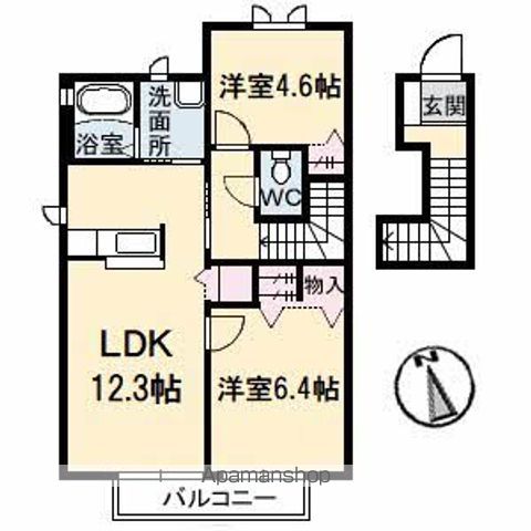 シャーメゾン大森　Ｂ棟 間取り