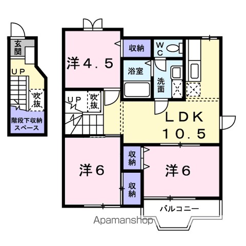 アウローラ　Ⅲ 間取り