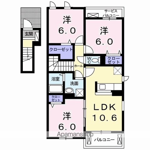 カーサ・セレーノＡ 間取り