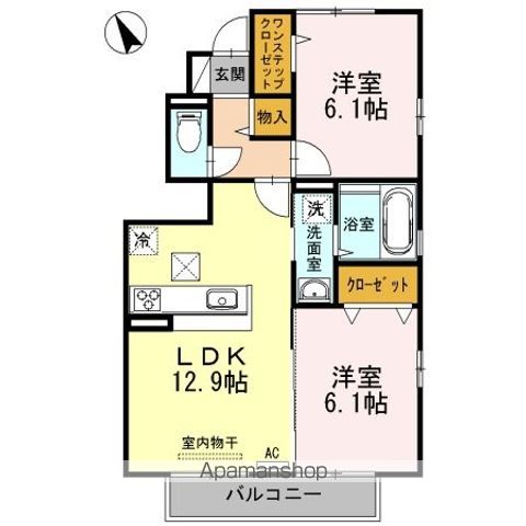 アヴニール優　Ｂ棟 間取り