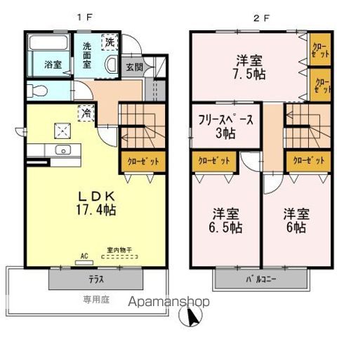 ウィズ　山城　Ｂ棟 間取り