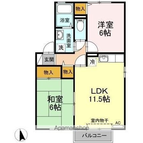 セジュール山川 間取り