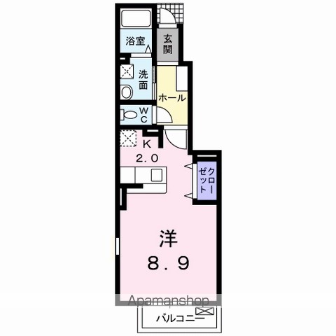 Ｖｉｌｌａ鶴島Ｂ 間取り
