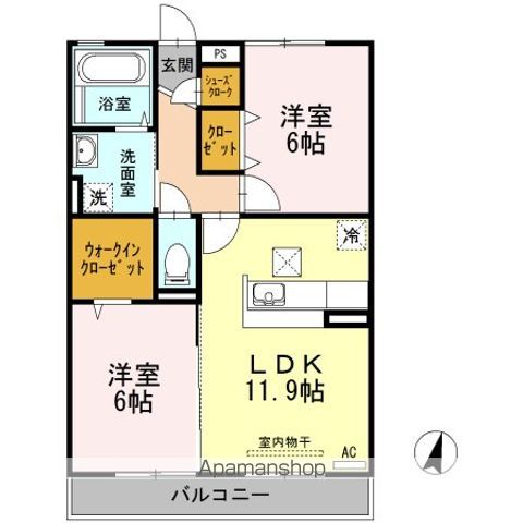 サンシャイン見白　Ｂ棟 間取り