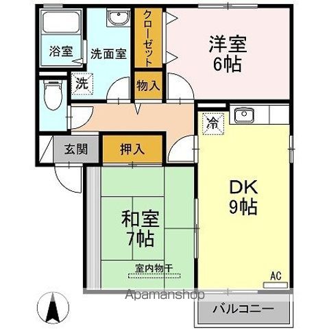 ハイツ曙　Ⅰ棟 間取り
