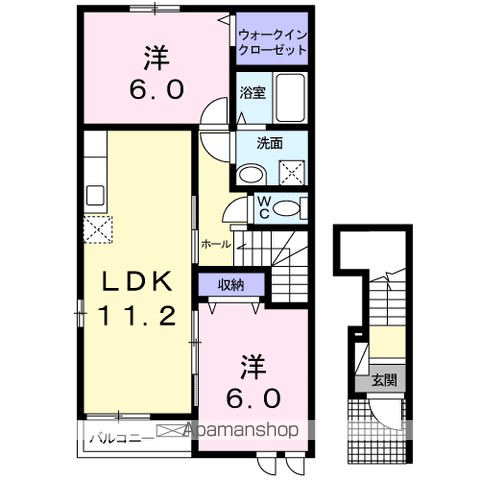 メゾンド　Ｋ２ 間取り