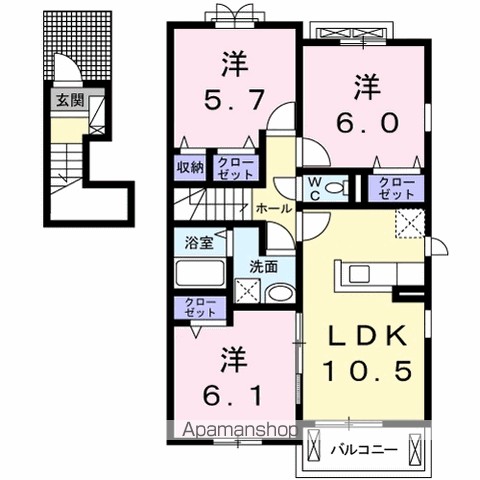 クック　Ⅲ 間取り