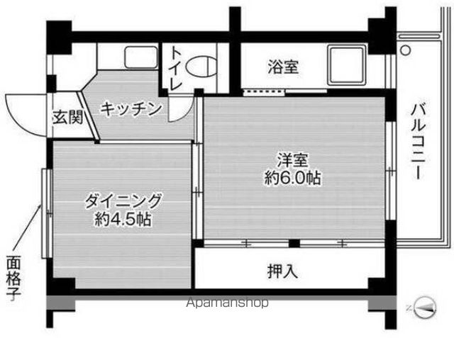 ビレッジハウス名東２号棟 間取り