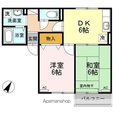 エスパシオ那賀川　Ａ棟 間取り