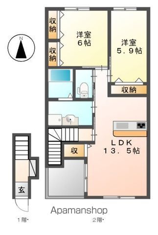 伊賀の郷　壱番館 間取り