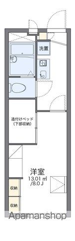レオパレスとくしま　中前川町 間取り