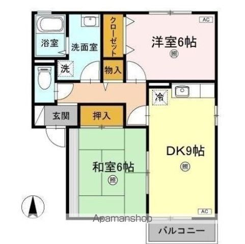 ハイツ曙　Ⅱ棟 間取り