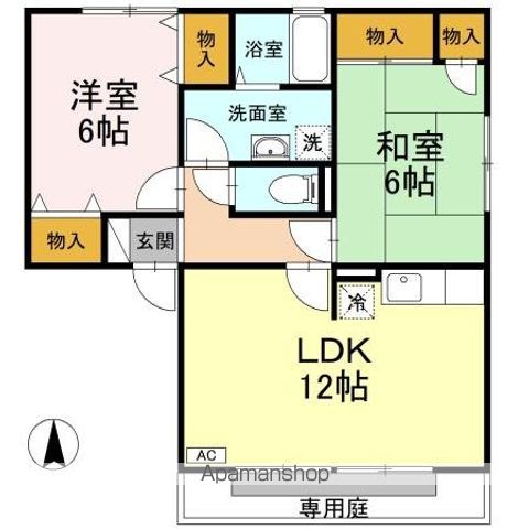 ラポール宮内　Ｂ棟 間取り