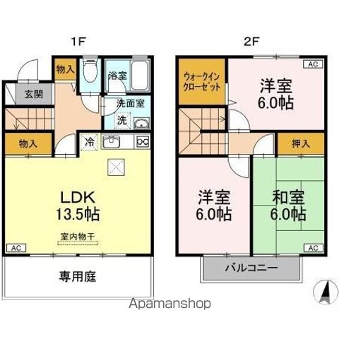 ガーデンタウン松島　Ｃー１棟 間取り