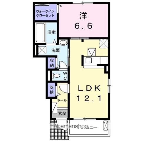 メゾンドＫ２　国府 間取り