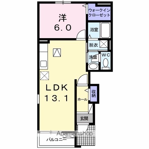 アンソレイエＤ 間取り
