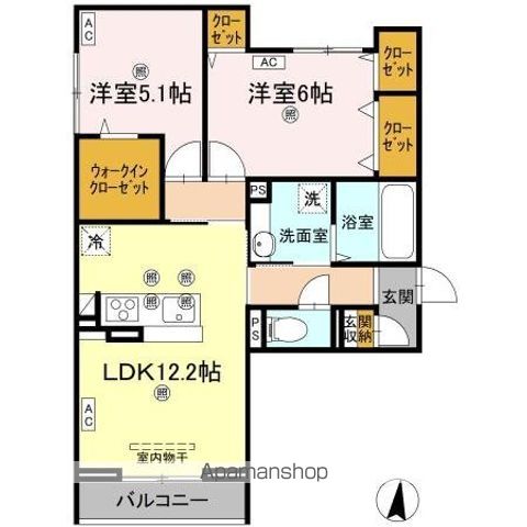 アズールスカイ 間取り