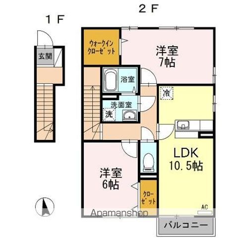 アクシス南島田　Ｃ棟 間取り