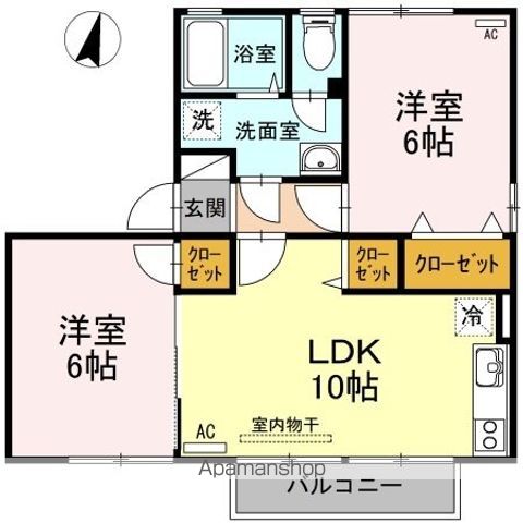 サニークレスト　Ａ棟 間取り