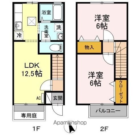メルベーユ　ＭＴ　Ｂ棟 間取り