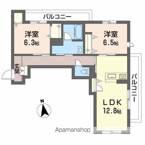 ベレオ昭和　Ｂ棟 間取り
