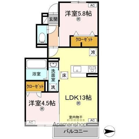 オリエンタルコート南田宮 間取り