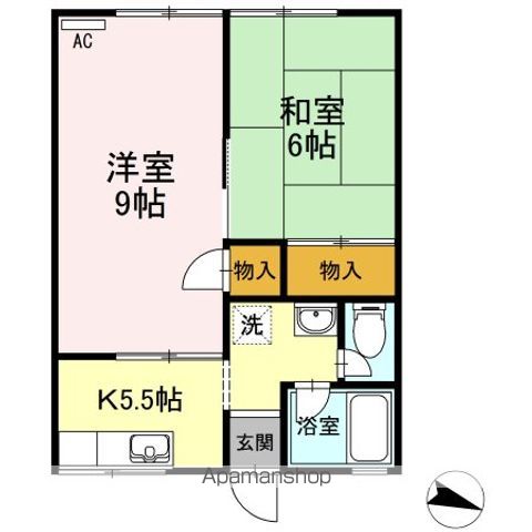 尾方ハイツ 間取り