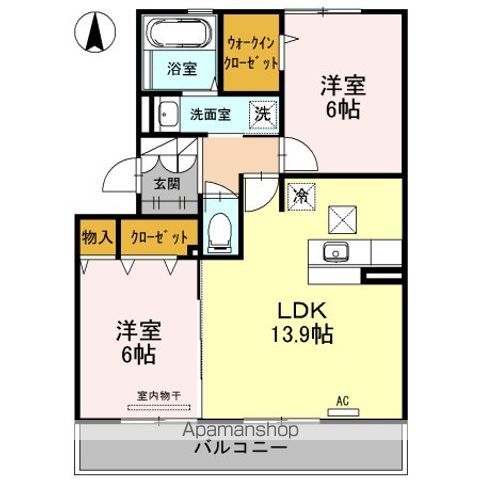 サンフラワー　ガーデン　Ｂ棟 間取り