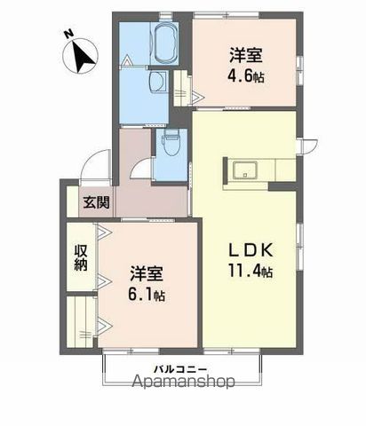 シャーメゾンソレイユ　Ａ棟 間取り