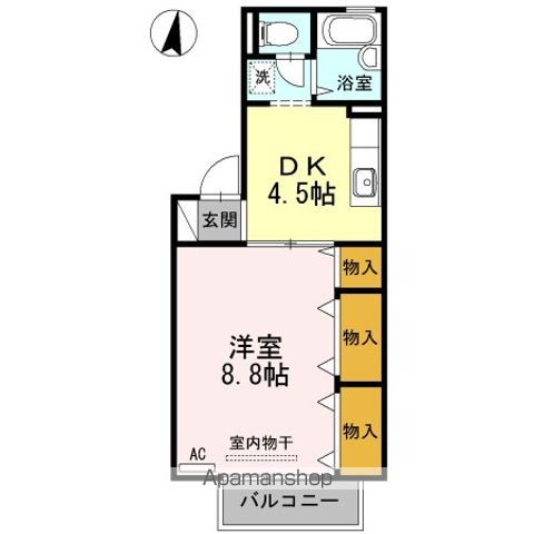 プレステージュ２１　Ⅱ棟 間取り