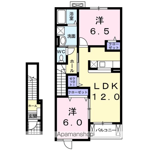 プラシード本浦　Ａ 間取り