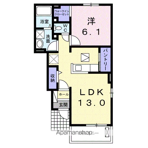 メラニー　Ａ 間取り