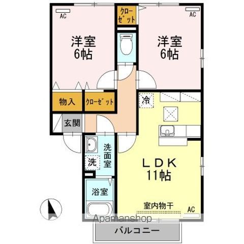 エーデルハイム　Ⅱ棟 間取り