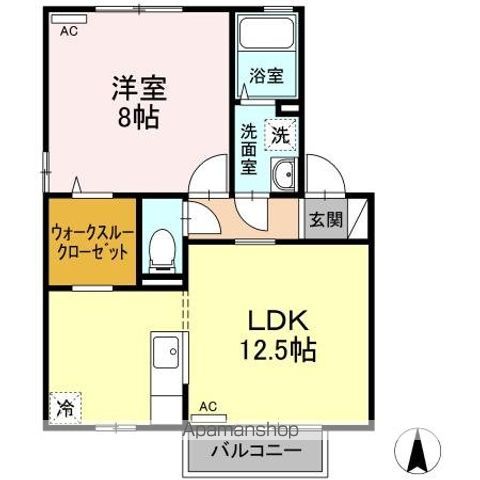 Ｓｔｒｅａｍ　Ｖｉｌｌａｇｅ　Ｃ棟 間取り